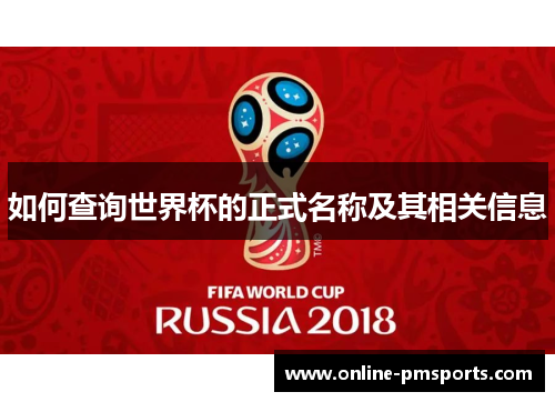 如何查询世界杯的正式名称及其相关信息